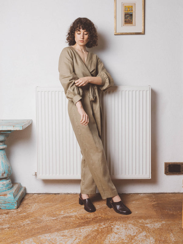 Jude Wrap Top in Fennel