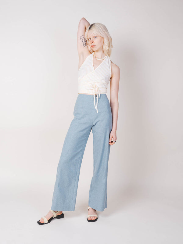 Checkmate Pant in Recycled Denim