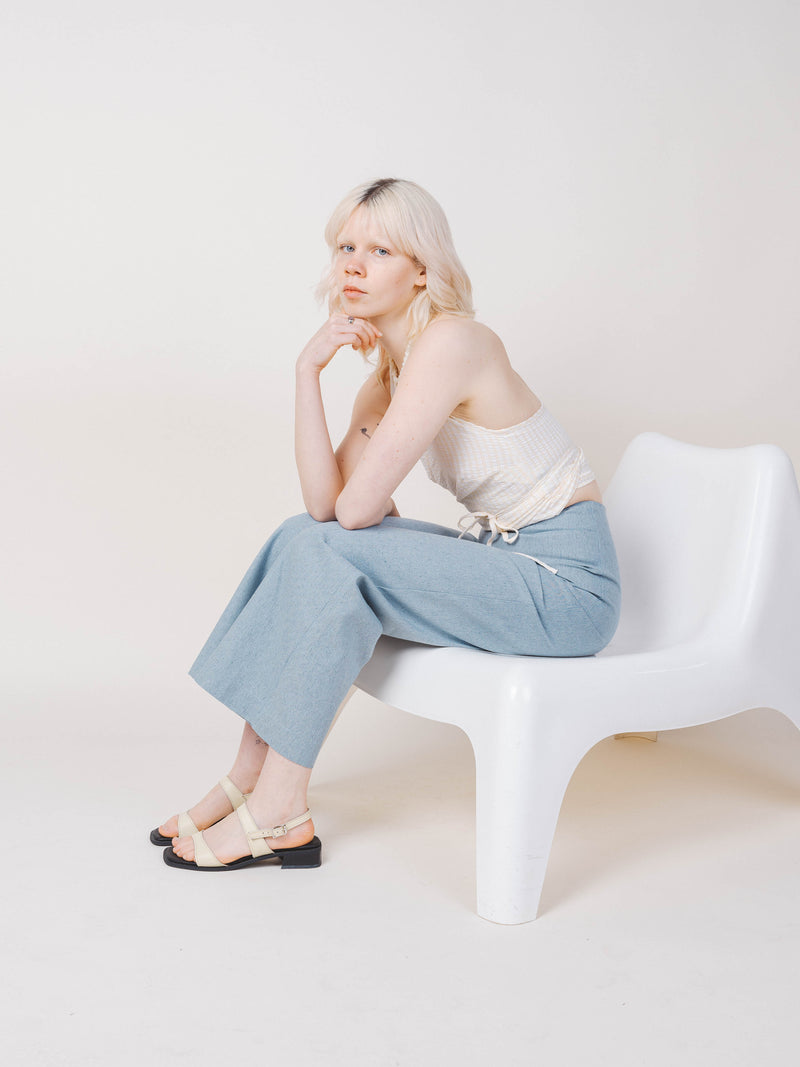 Checkmate Pant in Recycled Denim