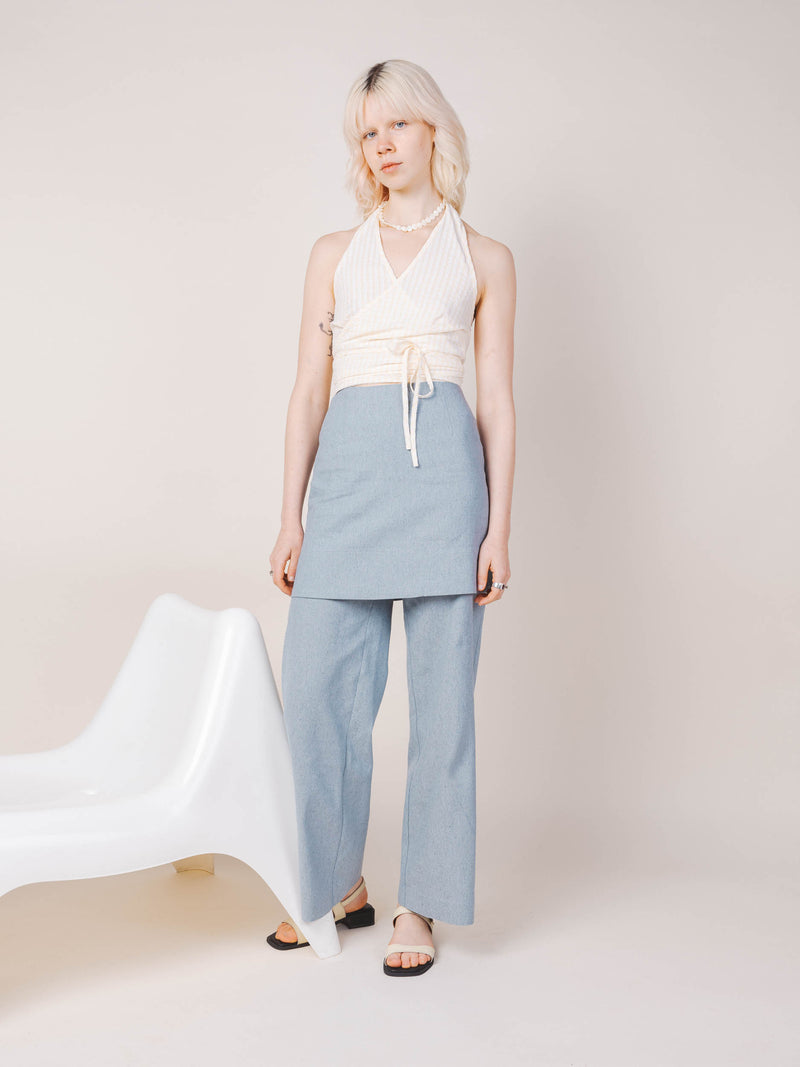 Checkmate Pant in Recycled Denim