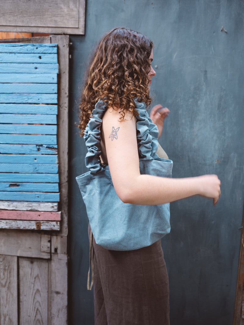 Remnant Tote in Recycled Denim